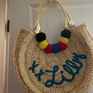 Lilly Pulitzer straw bag